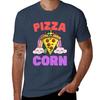 Pizza Corn Unicorn And Pizza Unicorn Loves Pizza Tshirt Utility Casual Work Tshirt