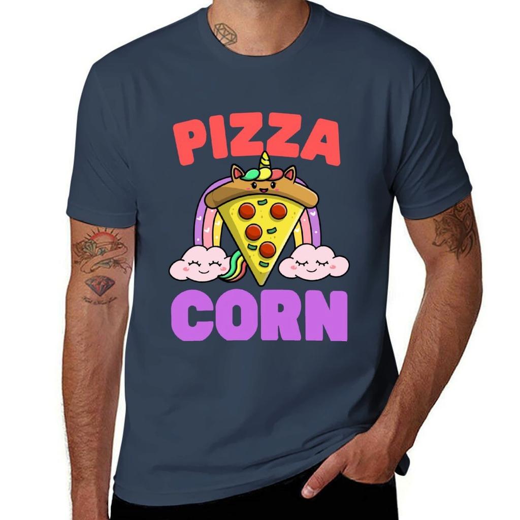 Pizza Corn Unicorn And Pizza Unicorn Loves Pizza Tshirt Utility Casual Work Tshirt