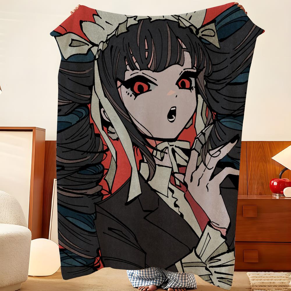 Anime C-Celestia L-Ludenberg Throw Flannel Throw Blanket, Lightweight Cozy, Durable Washable Cute Cool