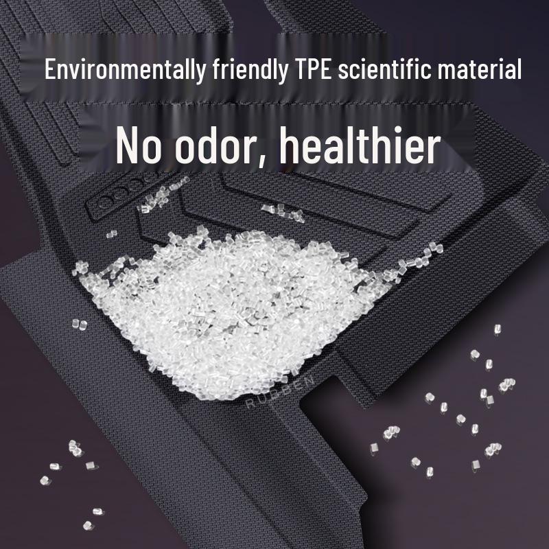 Lubbin TPE Waterproof Scratch-Resistant Floor Mats for BYD Song L - Custom Car Interior Accessories