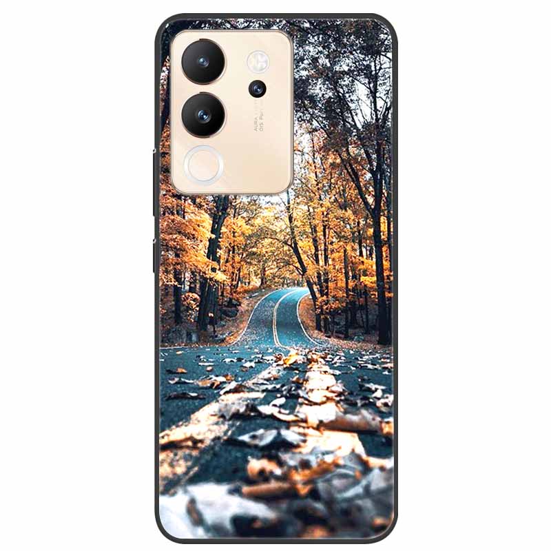 For Vivo V30 Lite Case 6.67'' Silicone Painted Soft TPU Protective Cover for Vivo V 30 Lite 5G Phone Cases V30Lite V2314 Cartoon