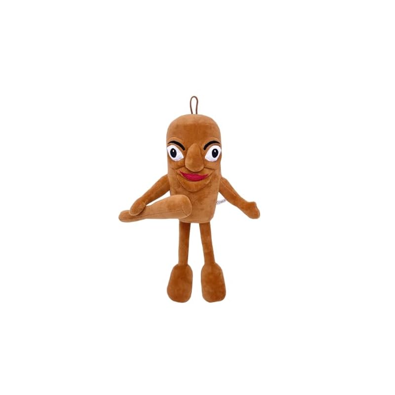 Italian Brainlot Tuntun Tuntun Saful Plush Toy, 30cm Throw Pillow, Soft, Cute, and Fun, Room Decor, Figurine, Kids' Holiday Gift, Toy (A)