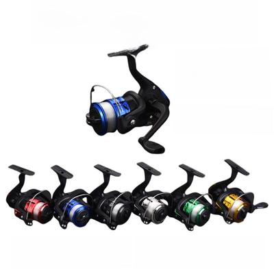 Piccolo mulinello da pesca con lenza: Attrezzatura da spinning tipo 200 per la pesca con canna da mare.