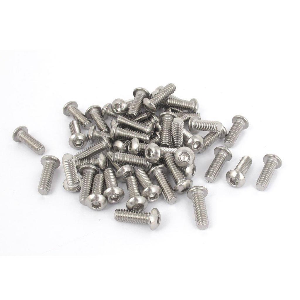 10pcs Copa Plaza de Carro de Pernos de Acero Inoxidable Coach Perno Tornillos M6*16mm Pernos de