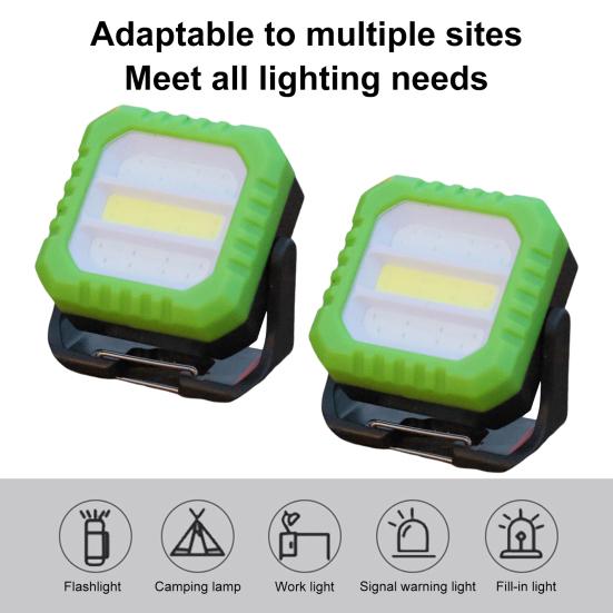 LED Work Light Magnetic Rechargeable Type-C Charging 5 Modes 180 Degrees Rotatable Flood