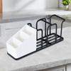 Coffee Tea Condiment Accessories Holder Multifunction Coffee Condiment Storage Rack Space Saving for Kitchen Office Break Room