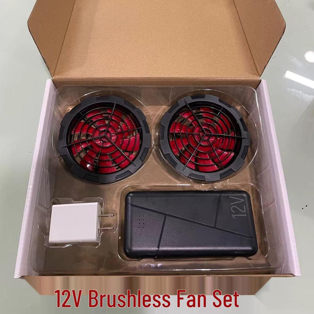 5V USB Three-Speed Cooling Fan for Clothing Accessories (Supports 7.4V and 12V DC Line)