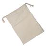 Household Plain Cotton Drawstring Storage Laundry Sack Stuff Bag for Travel Home Use