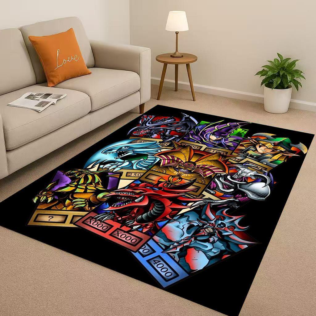 Slifer The Sky Dragon Yu-Gi-Oh MONSTER Cartoon Living Room Non-Slip Area Rug Carpet for Bedroom Sofa,Easy Clean Home Doormat