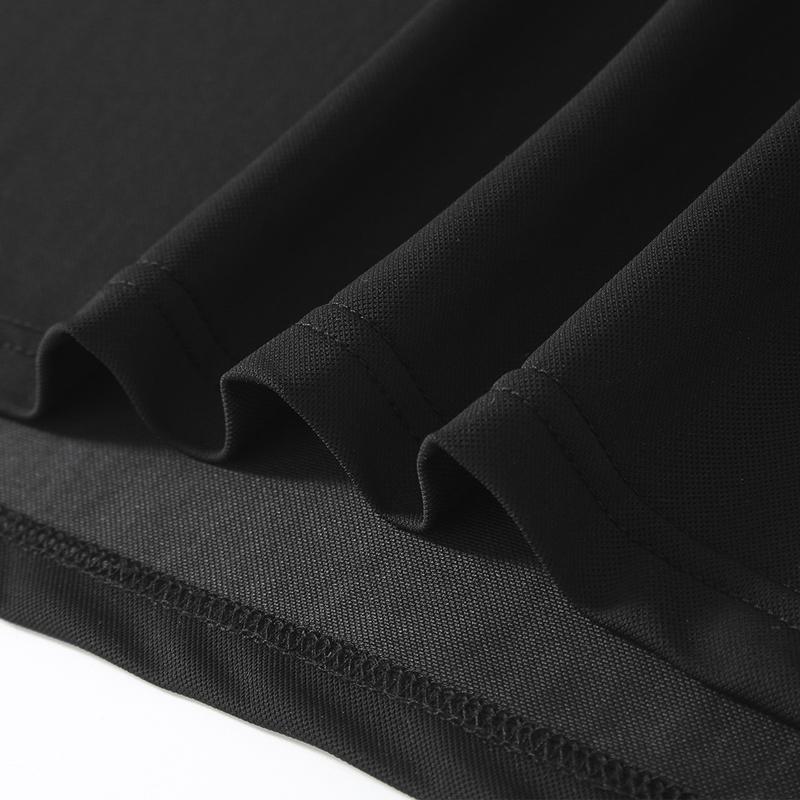 Męska koszulka oversize Letnie topy Plus rozmiar 4XL-13XL Szybkoschnąca czarna koszulka z krótkim rękawem