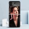 J-Jackson Wang Singer Black Cover for Samsung Galaxy Z Flip 7 6 5 4 3 5G Phone Case Flip7 Flip6 Flip5 Flip4 Flip3 Pattern Case G