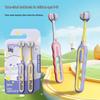 Kids' Three-Sided Soft Bristle Toothbrush for Thorough Cleaning