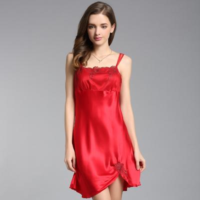 Moerbeizijde Dames Zijden Slip Nachthemd Zomer Sexy 100 Zijde Pyjama's Mini Slaapjurk Dames Nachtkleding Jurken Kant Lingerie