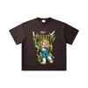 260 GSM Double Yarn 32 Count 100% Cotton Dragon Ball V51 Daima Vegeta Print Unisex Heavy Cotton T Shirt