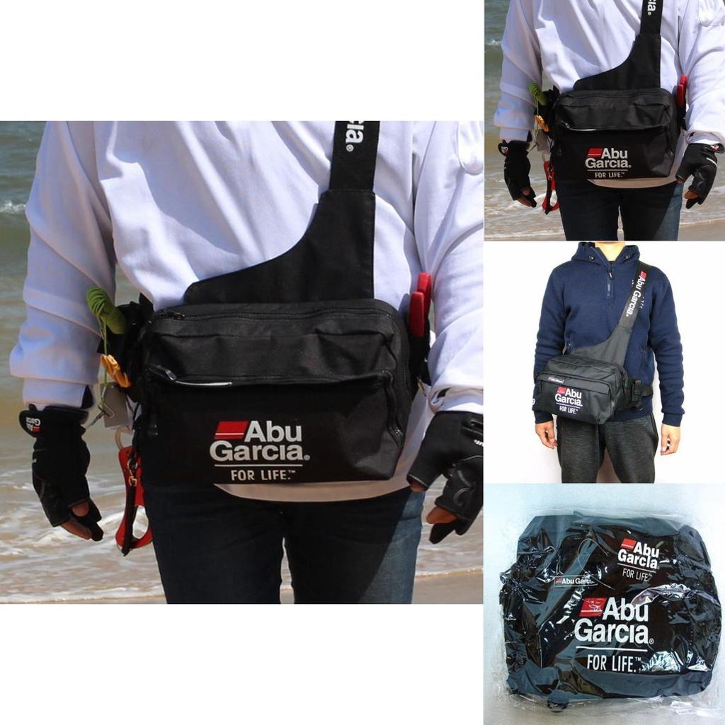 Garcia Fishing Tackle Bag Waterproof 600d Nylon Durable Outdoor Waist Bag**