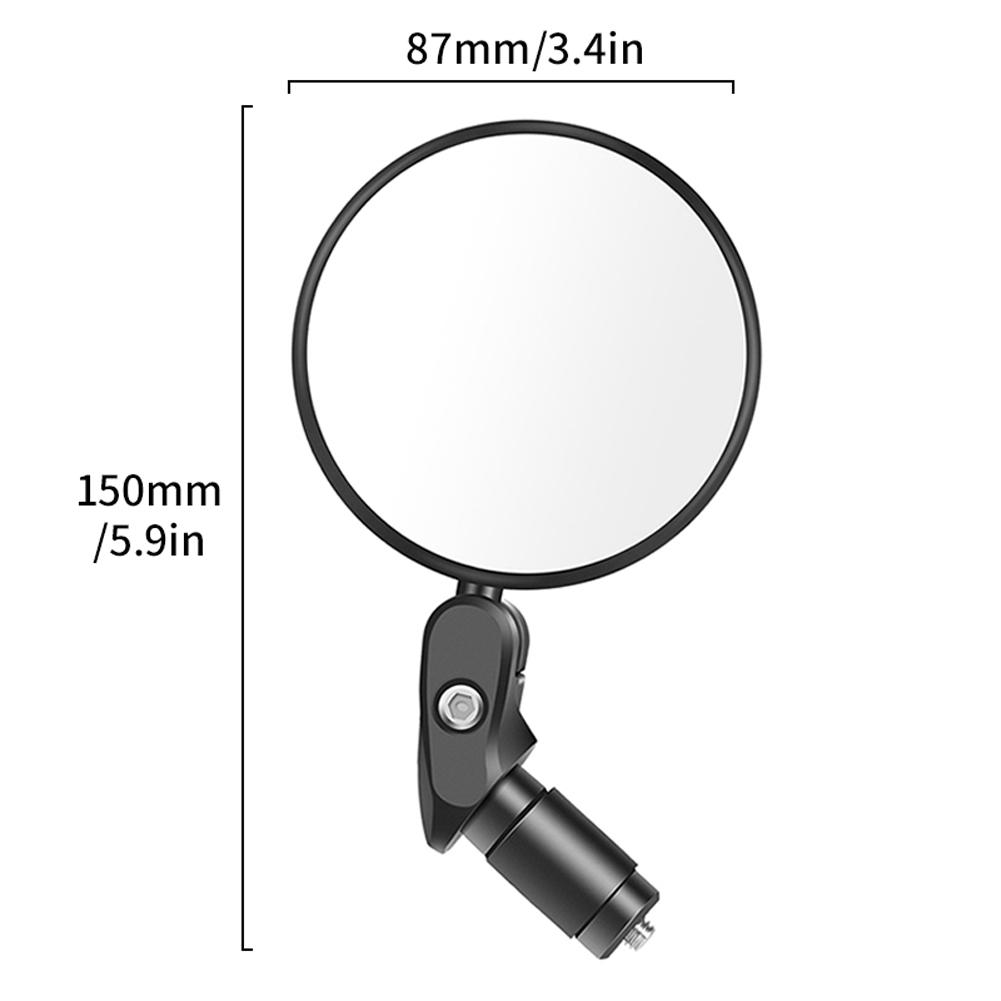 Mirror Rearview Mirror Mirror Convex Mirror Collapsible Round Mirror Cycle Mirror Bike Convex Mirror чёрный