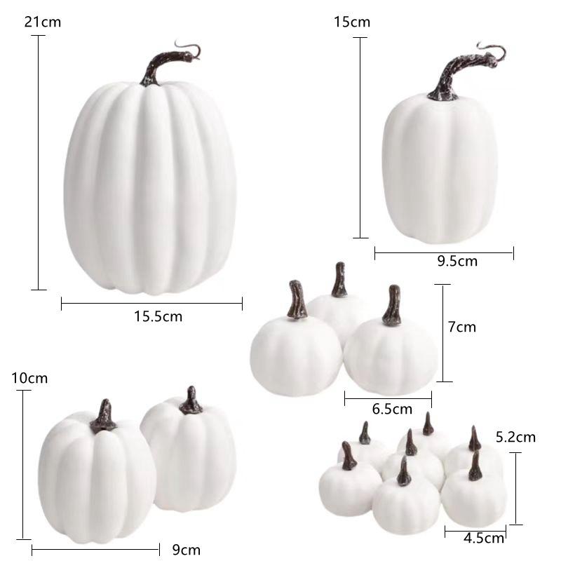 Model białej dyni DIY na dekoracje na Halloween i Boże Narodzenie