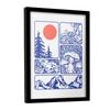 Pyramid International Mushroom, Frogs And The Eternal Sun Framed Poster