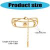 Double Layer Bracelet Sun Moon Charm Bracelets Stainless Steel Wrist Jewelry Present for Women Men Trendy Accessory