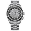 Attesa Series 100 Meter Waterproof Perpetual Calendar Solar Quartz Super Titanium Strap 40.6mm Men's Watch Silver Dial CB0284-66A