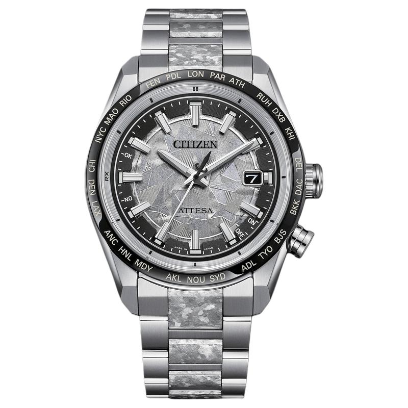 

CITIZEN Attesa Series 100 Meter Waterproof Perpetual Calendar Solar Quartz Super Titanium Strap 40.6mm Men s Watch Silver Dial CB0284-66A синій
