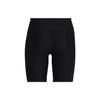 Under Armour Logo Print Fitted Fitness Shorts Women Bottoms Black 1360939-001