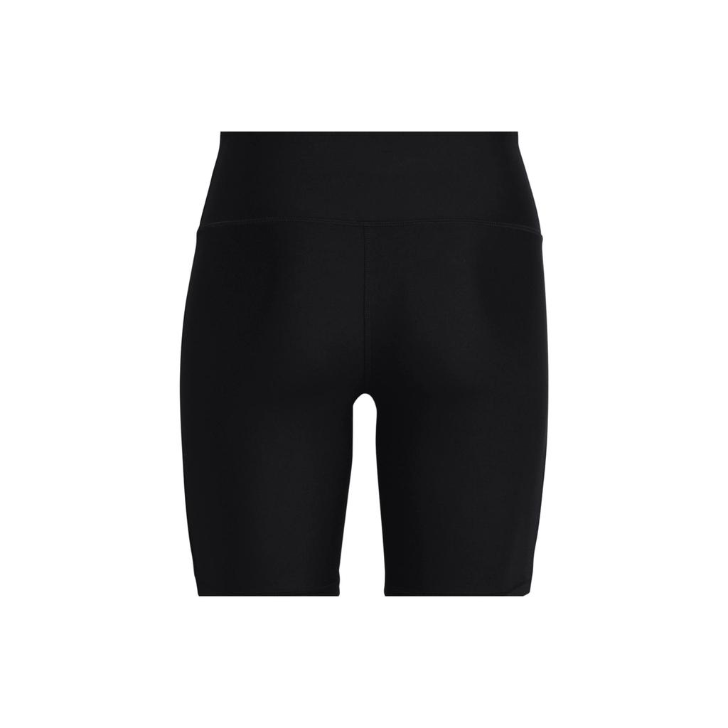 Under Armour Logo Print Fitted Fitness Shorts Women Bottoms Black 1360939-001