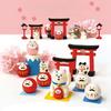 Cat Figurine Resin Craft With Lucky Charm For Student Exam Wishes
