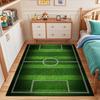 Football Field Pattern Rug Design Patterned carpet, suitable as a non slip play mat for the living room and bedroom sofa