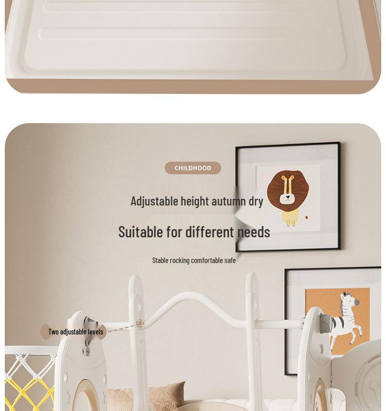 Indoor Children's Slide & Swing Multifunctional Playset for Home