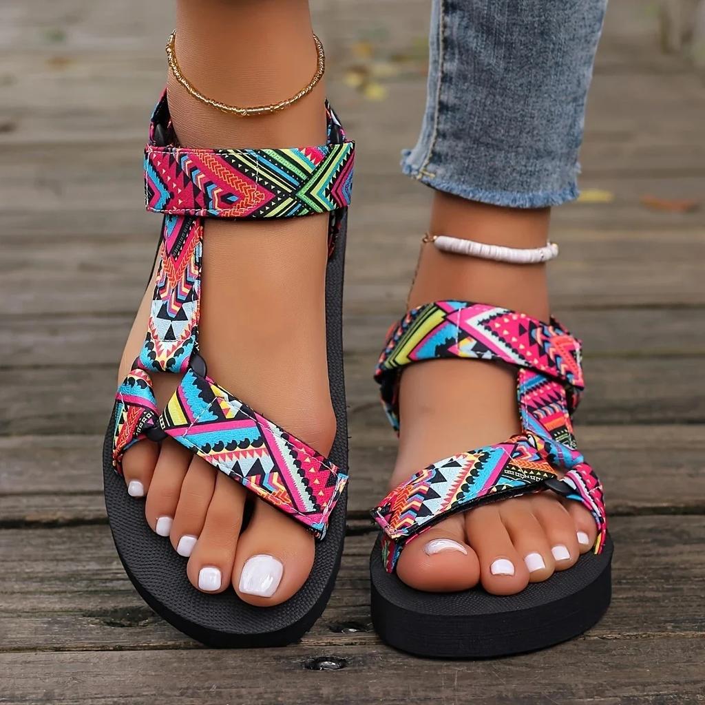 2025 New Women Flat Sandals Lightweight Large Size Women Shoes Hemp Rope Set Foot Sandals Outdoor All-match Casual Slippers