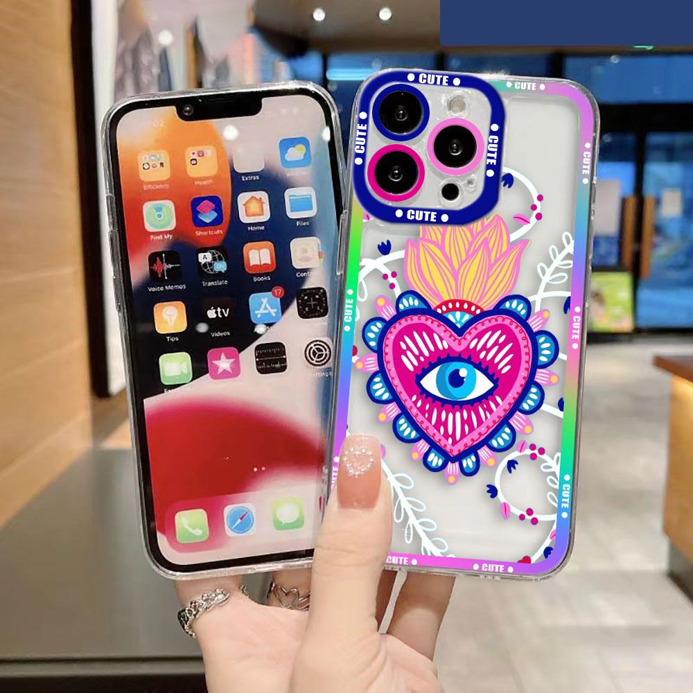 Lucky Eye Blue Evil Eye Phone Case For IPhone 17 16e 16 15 14 13 12 11 Air Pro Max X XR XSMax 7 8 Plus Clear Soft Back Cover