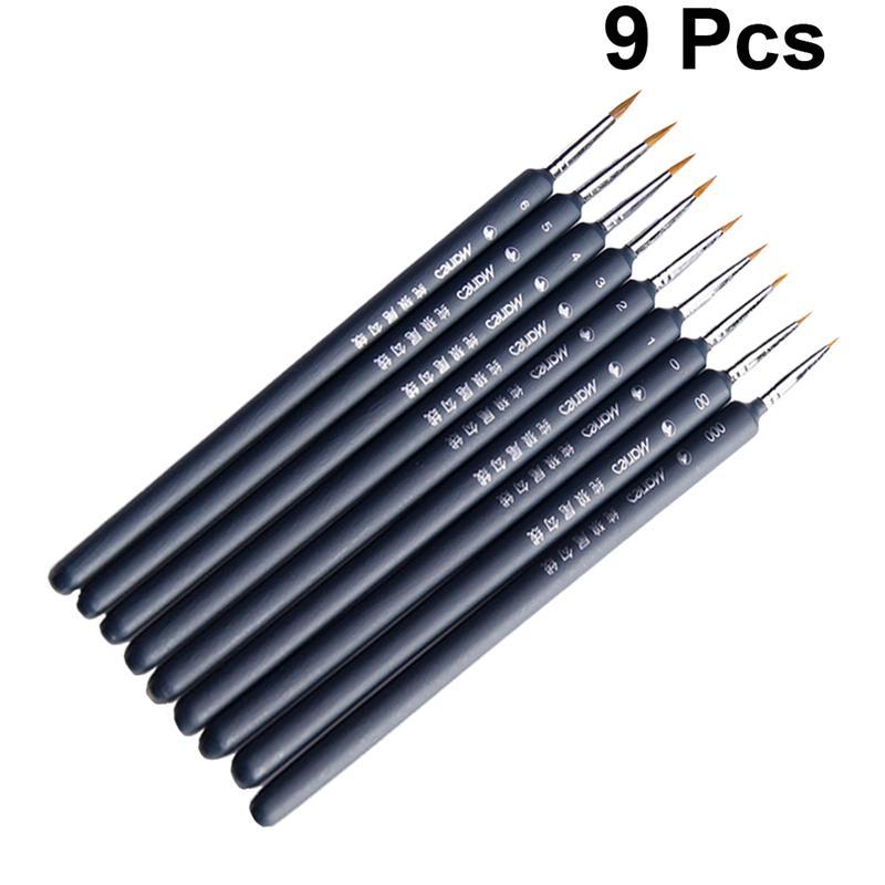 3pcs 3/ Miniature Gell Professional Nylon Brush Acrylic Painting Thin Hook Line Pen Supplies Hand Painted A3