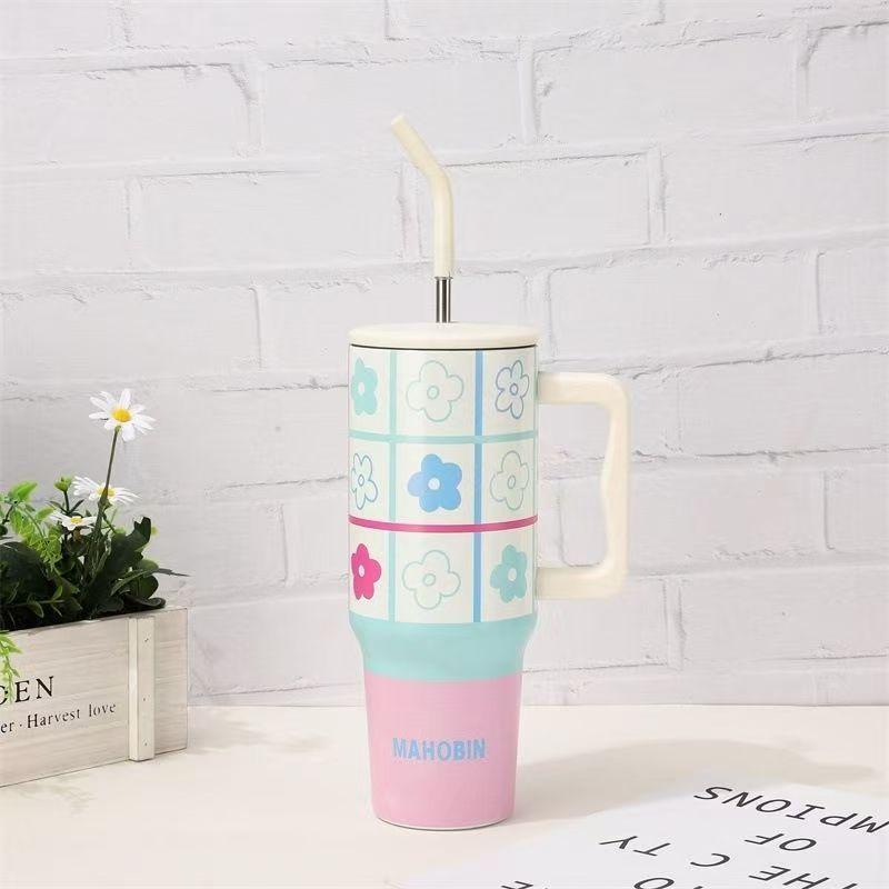 Tazza da acqua di lusso leggero di fascia alta, tazza Ice Master, tazza in acciaio inossidabile 304, tazza da acqua di alto valore per ragazze, tazza termica da accompagnamento