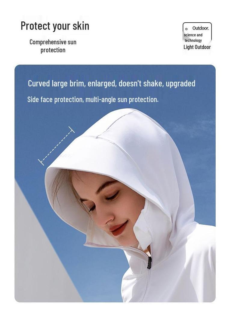 Trendy Women's UV Protection Lightweight Ice Silk Jacket for Outdoor Activities