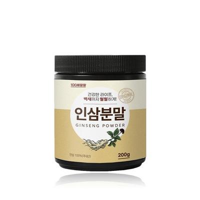 Pó de ginseng de 100 anos, comida saudável coreana