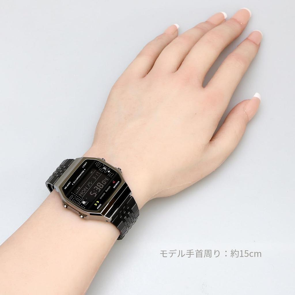 Casio PAC-MAN Collaboration Digital Watch with Bluetooth and Step Tracker ABL-100WEPC-1B (Parallel Import)