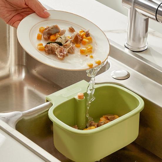 Drain Basket with Separation Filter Design Quick Filtration Press Open Cover 2-in-1