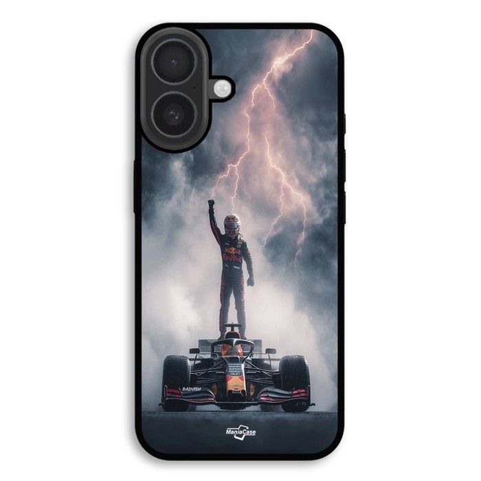 Hülle Für iPhone 18 Verstappen F1 Blitz Sieg Red Bull Racing F1 Maniacase schwarz