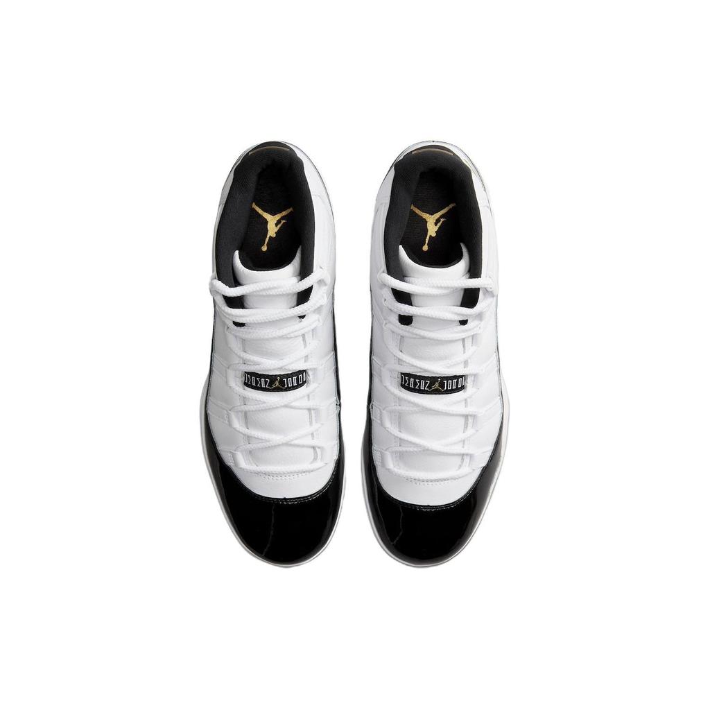 Scarpe da Ginnastica da Uomo Air Jordan 11 Mid TD Cleat Gratitude Bianco Nero Oro Metallizzato FV5374-107