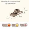 Multi-Functional Vegetable Slicer Manual Garlic Grinder  for Crushing Spices Herbs Garlic