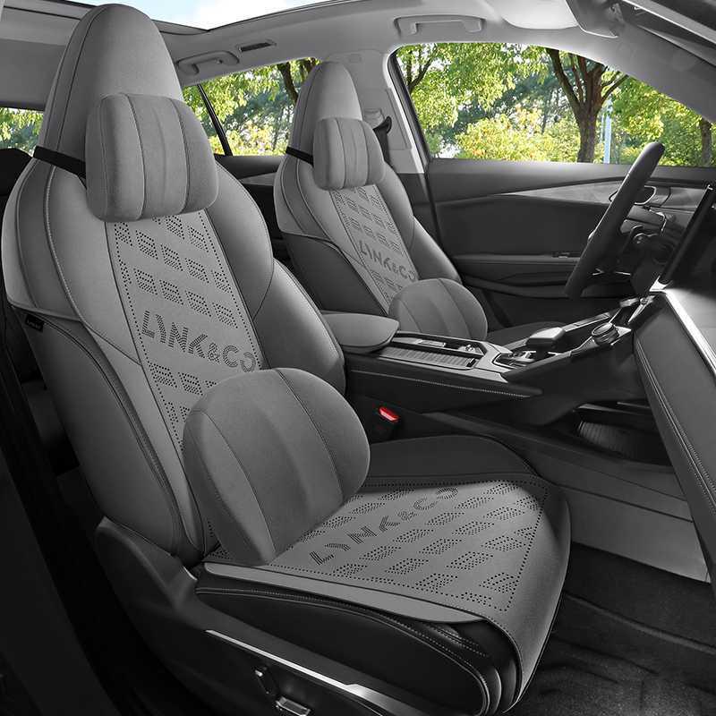 Suede All-Season Semi-Enclosed Saddle Seat Cushion for Lynk & Co 06