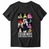 Women's Crew Neck Short Sleeve Pullover T-Shirt Featuring Graphic Print Front Casual Fit Soft Fabric Comfortable Wear