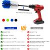 Wheel Brush, Soft Drill Wheel Cleaner Brush, Drill Brush For Car Wheel, No Scratches Highly Dense And Durable Car Wheel Brush Rim Tire Car Cleaning