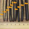 Natural Black Coffee Cowhide Rope - Multiple Specs for Jewelry DIY