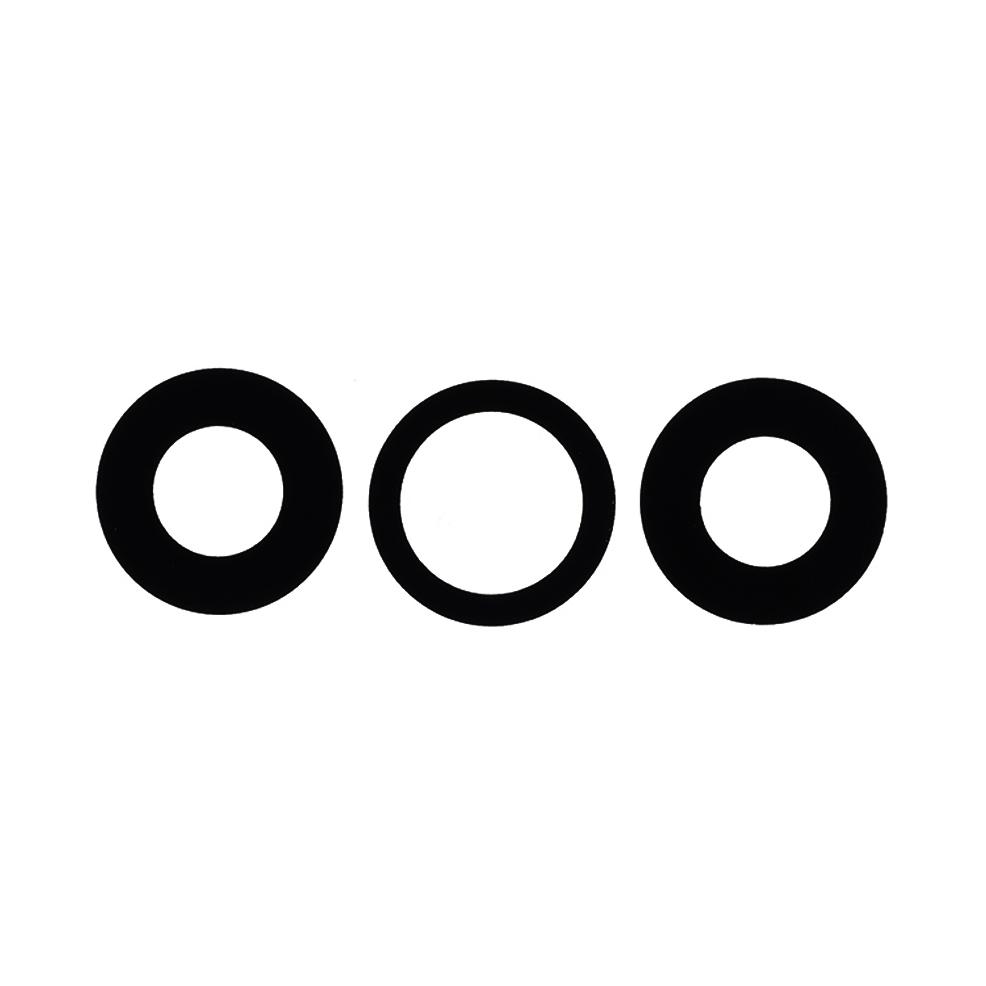 3PCS/Set Back Camera Lens Cover Replacement with Glass Lens (without Logo) for iPhone 11 Pro/11 Pro Max