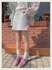 Jin Liang Casual Bow Knit Sweater Jacket & CVC Cotton Cuff Skirt Set for Women