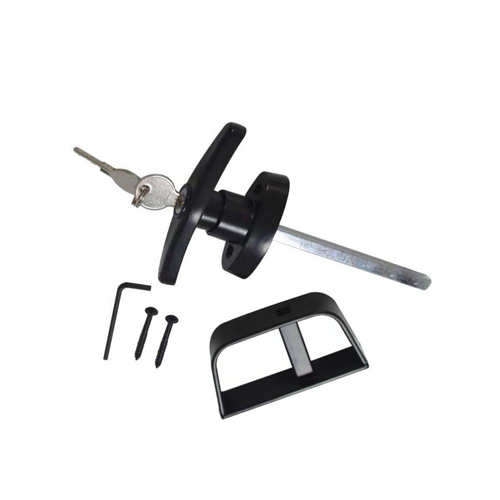 1pc T-Shaped Handle Lock Garage Lock Door Handle Zinc Alloy Anti-theft Lock T Handle Rear Campervan Door Lock Furniture Hardware