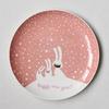 Christmas Ceramic Plates, Cartoon Hand-painted Steak Plate, Bone China Fruit Pastry Plate. Restaurant Decoration New Year's Gift