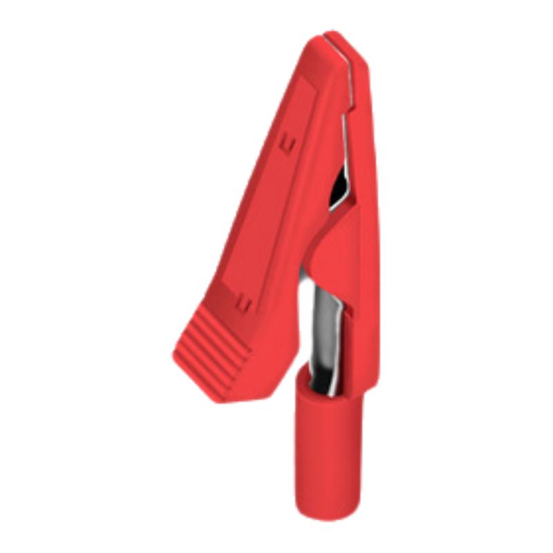 New 1/5Pcs 10A 2mm Insulated Alligator Clip Battery Test Clip Banana Female Adapter Multimeter Pen Cable Probes Crocodile Clip
